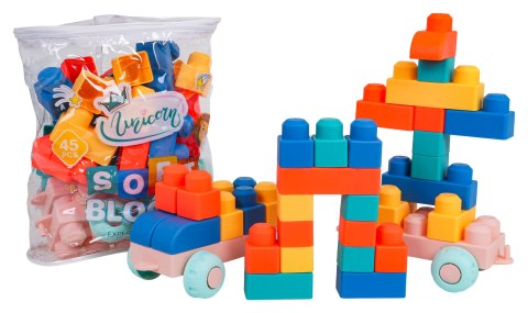 Zestaw Miękkich Klocków 45el.