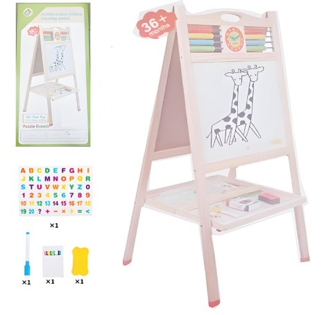 Drewniana Tablica z Liczydłem + Akcesoria