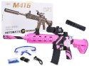 Karabin M416 Różowy na Kulki Wodne + Akcesoria