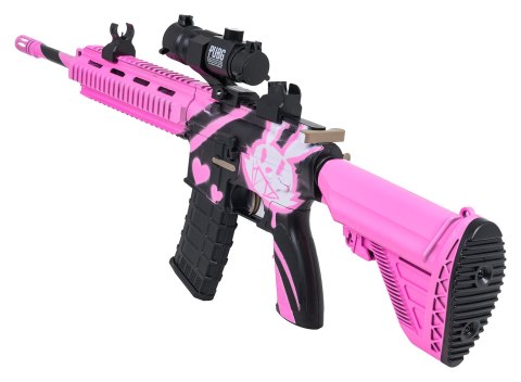 Karabin M416 Różowy na Kulki Wodne + Akcesoria