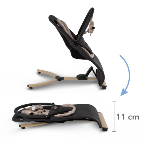 Kidwell Leżaczek bujaczek RUBI Black Gold