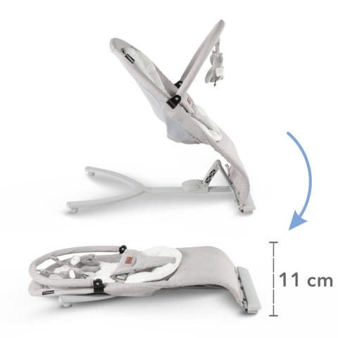 Kidwell Leżaczek bujaczek RUBI Gray White