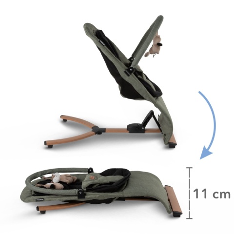 Kidwell Leżaczek bujaczek RUBI Green Black