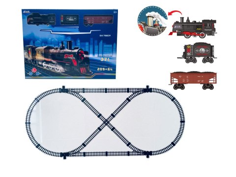 Kolejka Retro z Funkcją Dymu, Świateł i Dźwięku