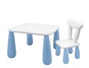 MALTEX SET LUNA CLASSIC Stolik dla dzieci + krzesełko biały/niebieski