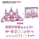 Zestaw Klocków Magnetycznych Różowy Zamek Księżniczki 58el.