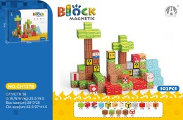 Zestaw Kostek, Klocków Magnetycznych 102el.