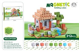 Zestaw Kostek, Klocków Magnetycznych 312el.