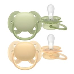 AVENT SCF091/45 Smoczek Ultra Soft 6-18m beżowy / oliwkowy