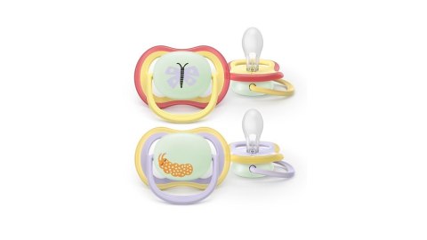 AVENT SCF376/25 Smoczek STHR AIR NIGTTIME 0-6 motyl/gąsienica