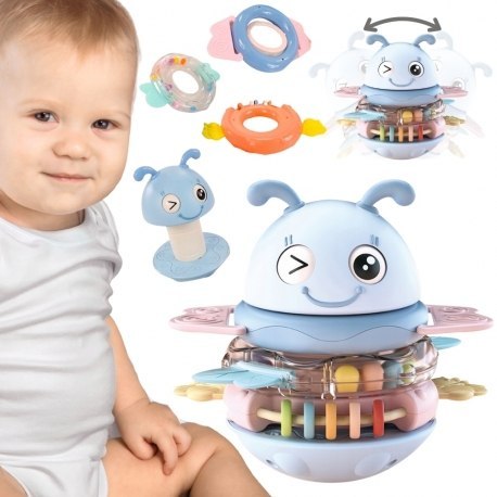 WOOPIE 56164 Motylek Muzyczny Gryzak Wańka Wstańka niebieski