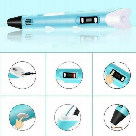 WOOPIE 56218 Długopis 3D dla dzieci - zestaw z wyświetlaczem