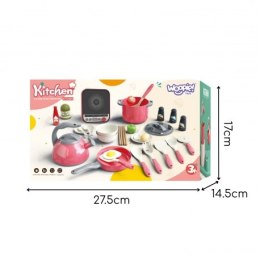 WOOPIE 56515 Zestaw Narzędzi Kuchennych Różowy 24el.