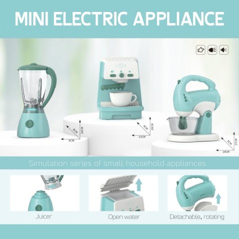 WOOPIE Zestaw AGD 3w1 Ekspres Mikser Blender Efekty Dźwiękowe Świetlne