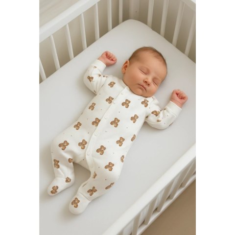 BABY 002481 Pajac niemowlęcy Misiek 68/74 prążek