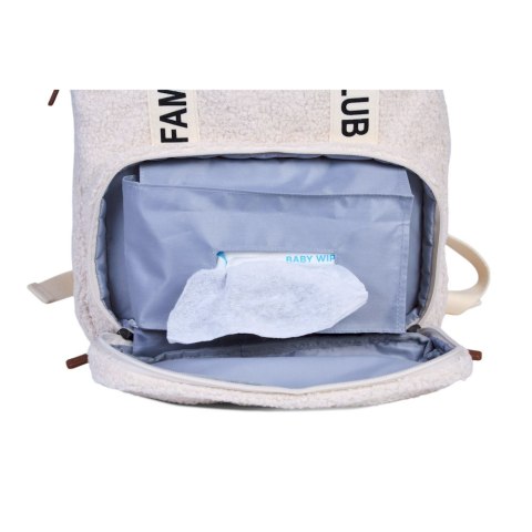 Childhome Plecak Family Club Signature Teddy Off white