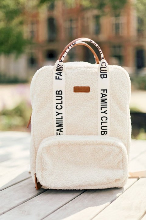 Childhome Plecak Family Club Signature Teddy Off white