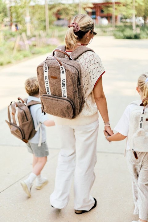 Childhome Plecak Family Club Signature Teddy Soft brown