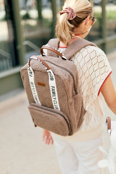 Childhome Plecak Family Club Signature Teddy Soft brown