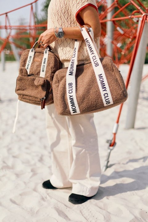 Childhome Torba do wózka Mommy Club Signature Teddy Soft brown