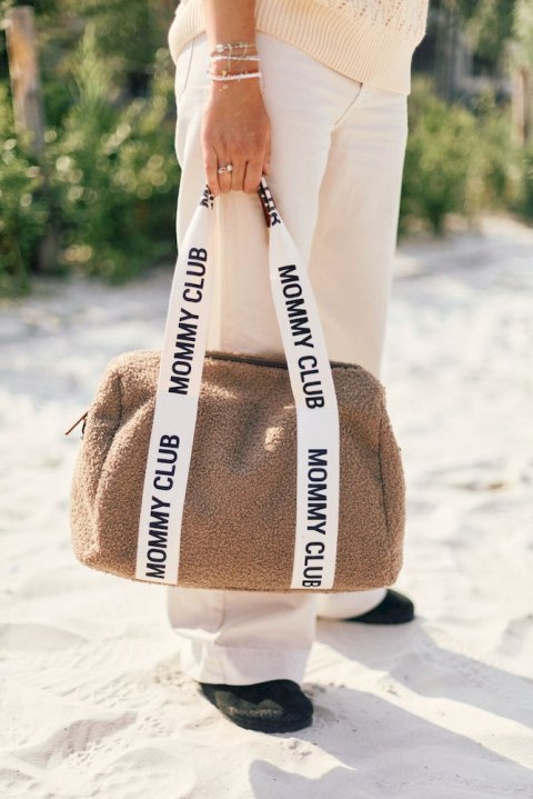 Childhome Torba do wózka Mommy Club Signature Teddy Soft brown