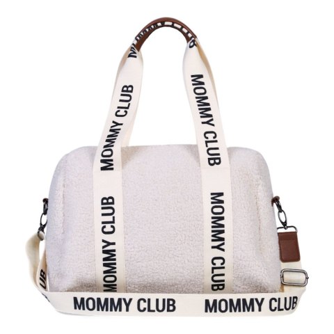 Childhome Torba do wózka Mommy Club Signature Teddy White