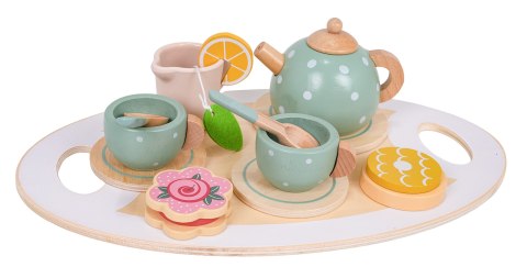 Drewniany Zestaw Herbaciany + Akcesoria