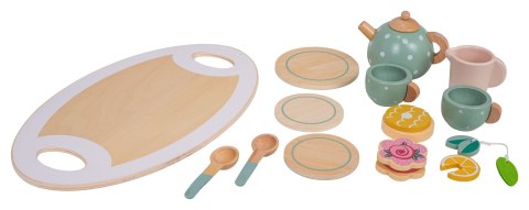 Drewniany Zestaw Herbaciany + Akcesoria