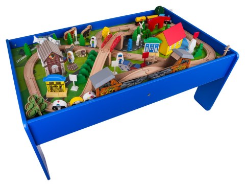 MEGA Drewniana Kolejka na Stoliku