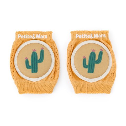 PETITE&MARS 522819 Elastyczne nakolanniki do raczkowania Follow Intense Ochre 6 m+