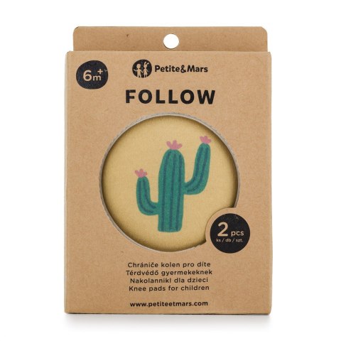 PETITE&MARS 522819 Elastyczne nakolanniki do raczkowania Follow Intense Ochre 6 m+