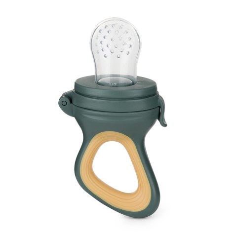 PETITE&MARS 581799 Silikonowy gryzak do podawania owoców dla niemowląt Fruzi Green Ochre 6 m+