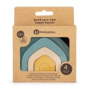 PETITE&MARS 600817 Silikonowa zabawka - układanka House Misty Green