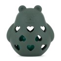 PETITE&MARS 606817 Silikonowa zabawka z grzechotką Bear Basil Misty Green