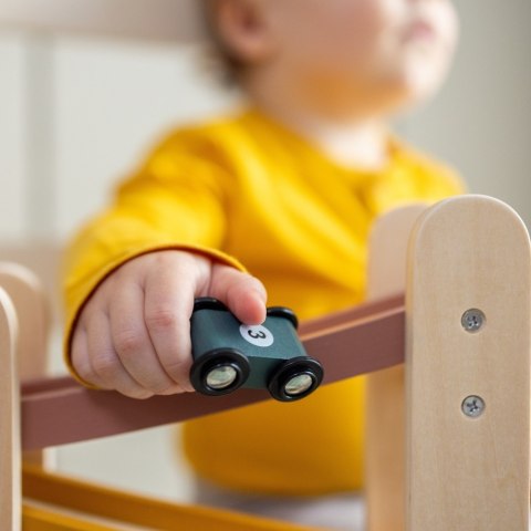 PETITE&MARS 610726 Drewniana zabawka zjeżdżalnia - tor Milky Way Aurora Pink 18 m+