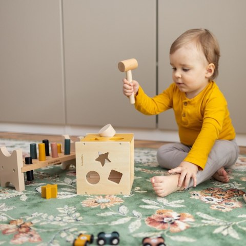 PETITE&MARS 615730 Drewniana zabawka - sorter Gravity Cosmic Blue 12 m+