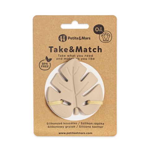 PETITE&MARS 701818 Silikonowy gryzak TAKE&MATCH Desert Sand 0+