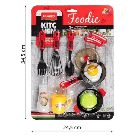 SMILY PLAY AN85068 Zestaw naczyń kuchennych z patelnią
