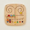 VIGA Drewniana Tablica Manipulacyjna Sensoryczna Labirynt Dotknij i Dopasuj
