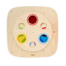 VIGA Drewniana Tablica Manipulacyjna Sensoryczna Mieszanie Kolorów
