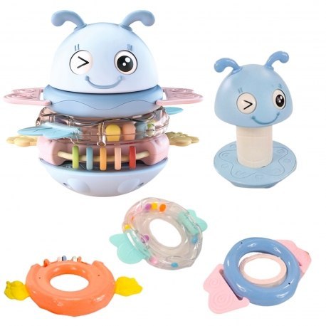 WOOPIE 56164 Motylek Muzyczny Gryzak Wańka Wstańka niebieski