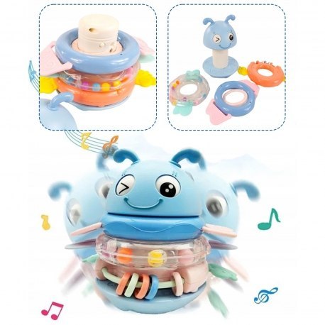 WOOPIE 56164 Motylek Muzyczny Gryzak Wańka Wstańka niebieski