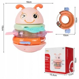 WOOPIE 56171 Motylek Muzyczny Gryzak Wańka Wstańka różowy