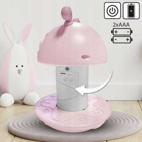 WOOPIE 56171 Motylek Muzyczny Gryzak Wańka Wstańka różowy