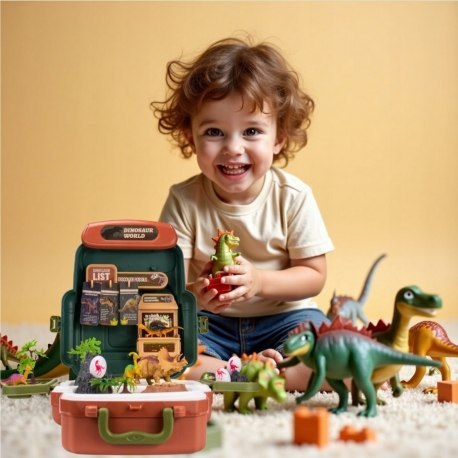 WOOPIE 57093 Walizka Dinosaur World - edukacyjny zestaw
