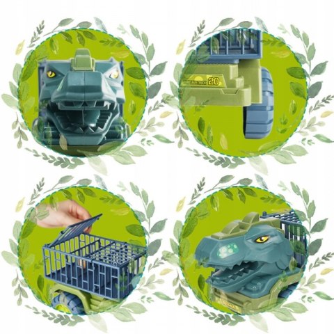 WOOPIE 57420 Samochód Dino z klatką i dinozaurami