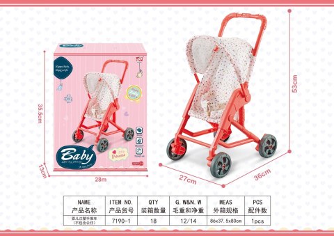 Akcesoria dla Lalek Wózek