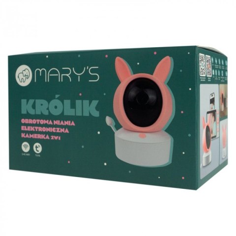MARY'S MW61500 Niania kamera elektroniczna 2w1 Królik różowy WIFI TUYA