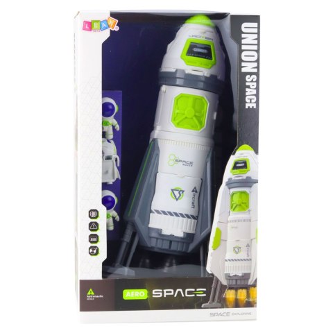 Rakieta Kosmiczna Statek Figurki Astronautów Światła Dźwięki