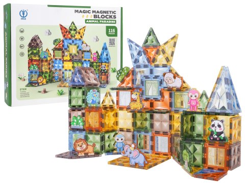 Zestaw Klocków Magnetycznych 116el.